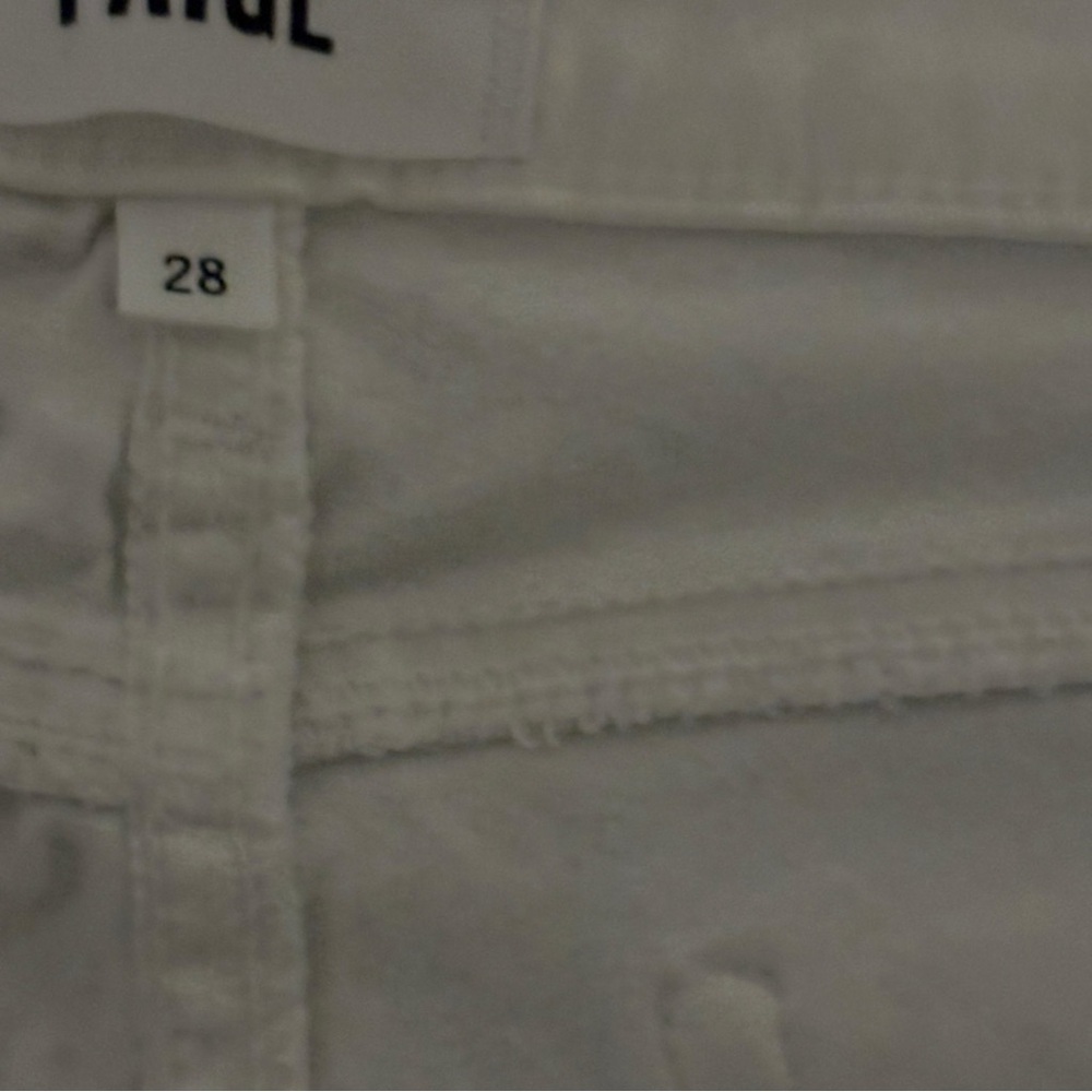 EUC PAIGE Verdugo Ankle Skinny Style DNM656 Optic White Size 6 - Picture 11 of 14